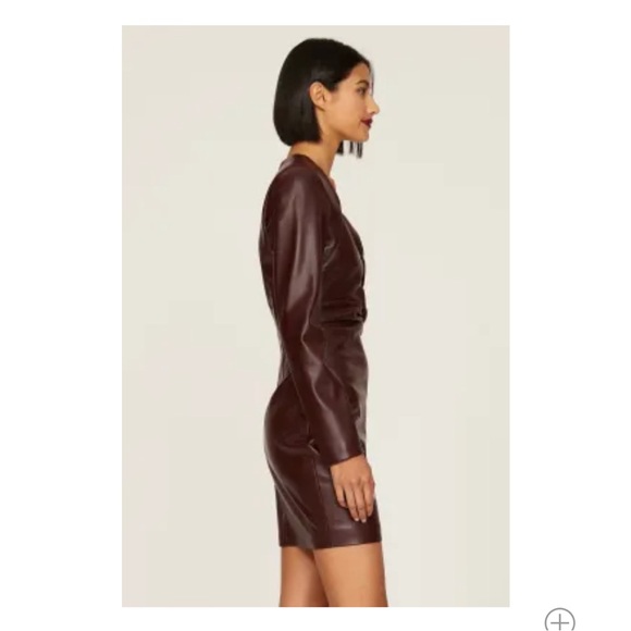 One33 Social Faux Leather Twist Dress - Picture 4 of 16